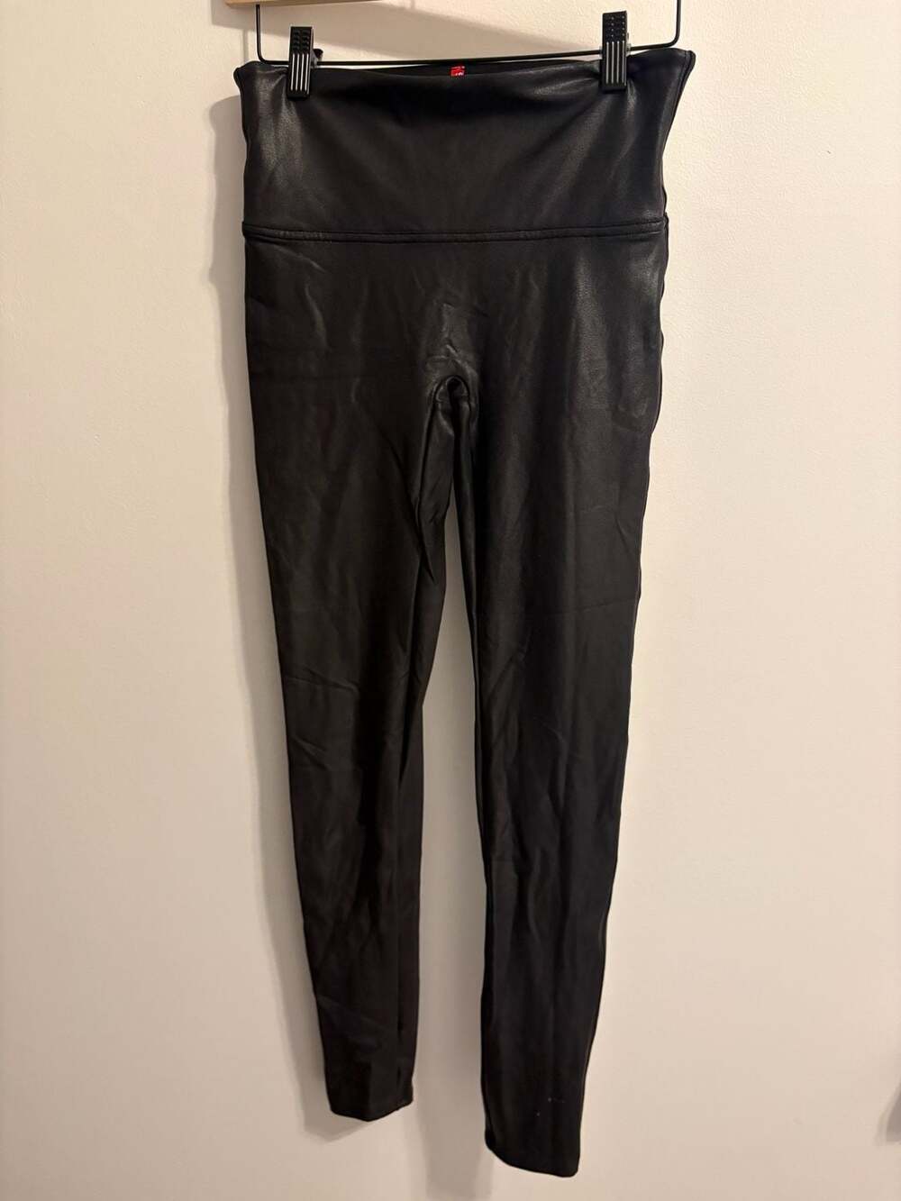Spanx Faux Leather Leggings Women's Size Medium Black